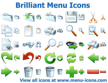 Brilliant Menu Icons screenshot