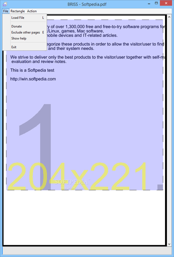 Briss screenshot 2