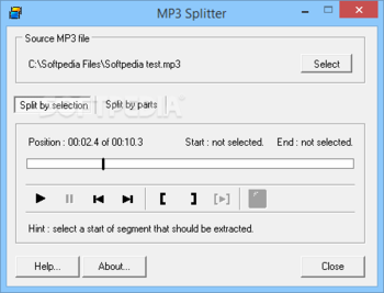 Briz MP3 Splitter screenshot