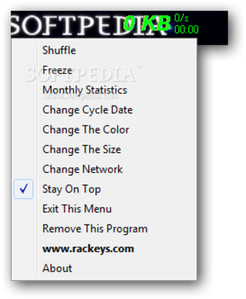 Broadband Usage Meter screenshot