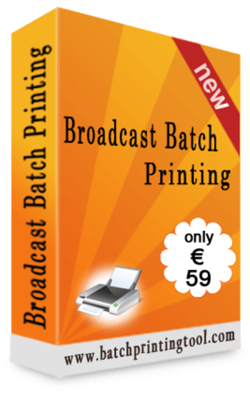 Broadcast Batch Printing screenshot