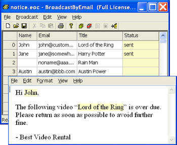 Broadcast By Email screenshot 3