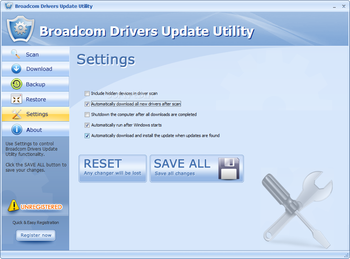 Broadcom Drivers Update Utility screenshot 3