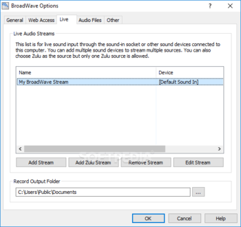 BroadWave Audio Streaming Server screenshot 5