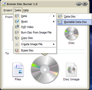 Bronze Disc Burner screenshot 3