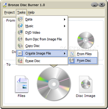 Bronze Disc Burner screenshot 4