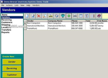 Bronze Inventory System screenshot 3