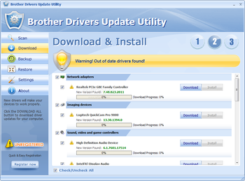 Brother Drivers Update Utility screenshot 2