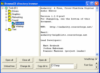 BrowseCD screenshot 2