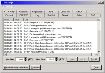 BrowseGate 3 NAT/Proxy Server + Firewall screenshot