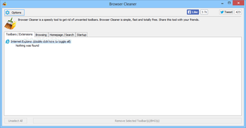 Browser Cleaner (formerly Toolbar Cleaner) screenshot