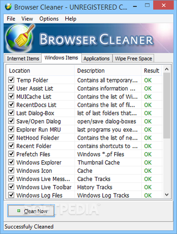 Browser Cleaner screenshot 2