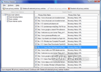 Browser History Cleaner screenshot 2