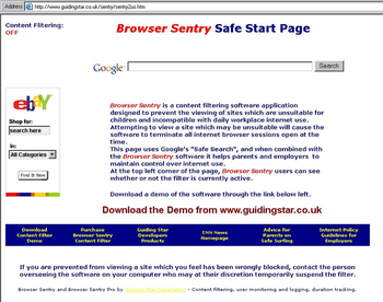 Browser Sentry Content Filter screenshot