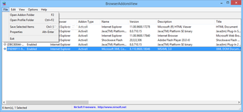 BrowserAddonsView screenshot 2