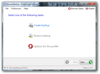 BrowserBackup screenshot