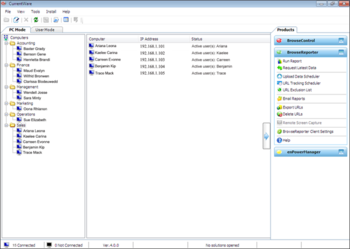 BrowseReporter screenshot