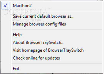 BrowserTraySwitch screenshot