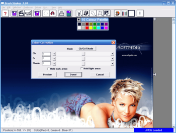 Brush Strokes Image Editor screenshot