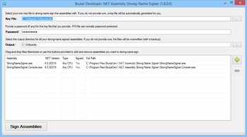 Brutal Developer .NET Assembly Strong-Name Signer screenshot