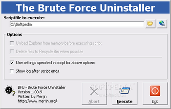 Brute Force Uninstaller screenshot