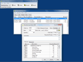 BS1 Enterprise with Manufacturing screenshot