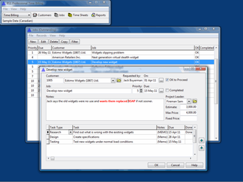 BS1 Professional Time Billing screenshot