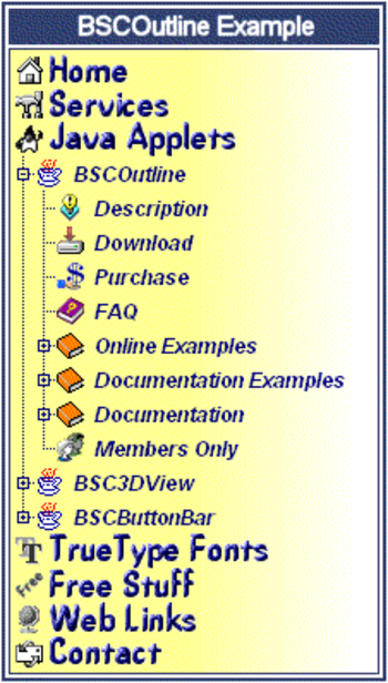 BSCOutline screenshot