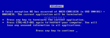 BSOD screenshot