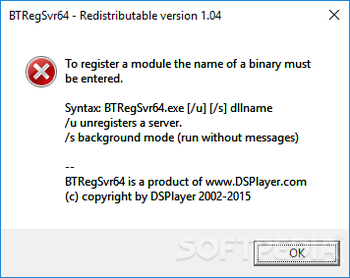 BTRegSvr screenshot