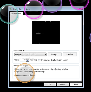 Bubbles Screensaver screenshot