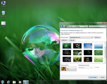 Bubbles Theme screenshot