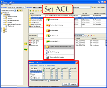 Bucket Explorer for Amazon S3 screenshot 2