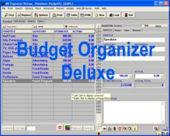 Budget Organizer Deluxe screenshot