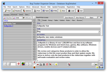 Bug Tracker Deluxe screenshot