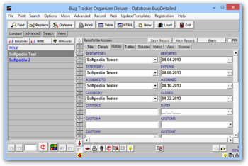 Bug Tracker Deluxe screenshot 3