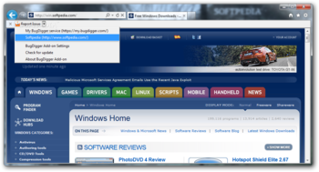 BugDigger for Internet Explorer screenshot