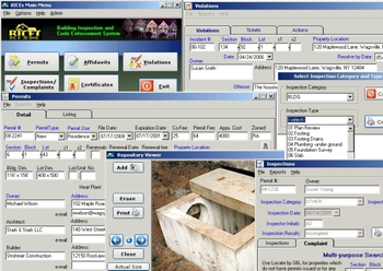 Building Inspection and Code Enforcement System screenshot