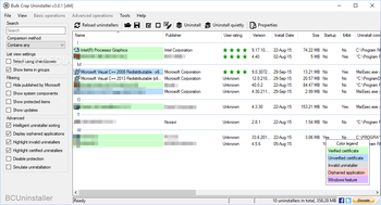 Bulk Crap Uninstaller screenshot