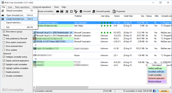 Bulk Crap Uninstaller screenshot 3