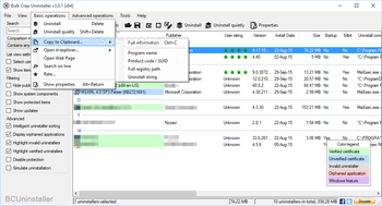 Bulk Crap Uninstaller screenshot 4