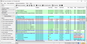 Bulk Crap Uninstaller Portable screenshot