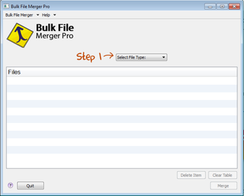 Bulk File Merger Pro screenshot