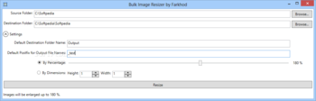 Bulk Image Resizer screenshot