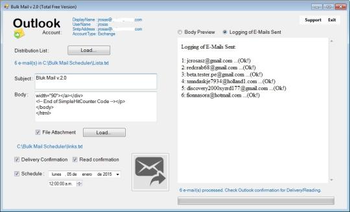 Bulk Mail screenshot