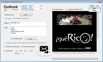 Bulk Mail screenshot 2
