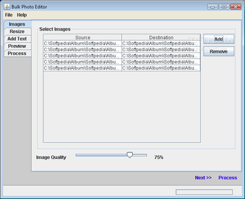 Bulk Photo Editor screenshot