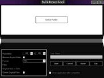 Bulk Resize Tool screenshot
