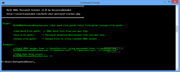 Bulk SHA1 Password Cracker screenshot