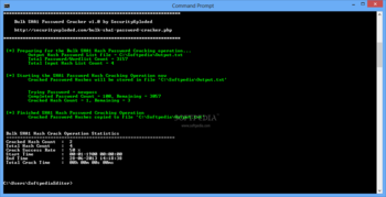 Bulk SHA1 Password Cracker screenshot 2